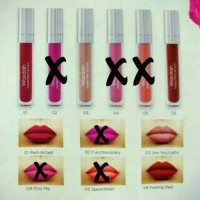 lipstik cair lip cream wardah matte no 1 merah