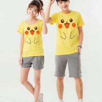 Jual Kaos couple Pokemon Yellow Murah