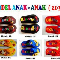 Jual Sendal / Sandal Jepit Karet Spons Karakter Anak Pria Wanita no Sepatu Murah