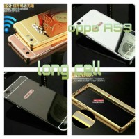 mirror case bumper slide oppo A59,hard case mirror oppo F1s