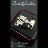 cincin mata 3 berlian eropa emas putih