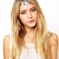 Headpiece Headchain Headband Silver Simple Elegan Hiasan Jilbab Rambut