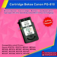 Tinta Cartridge Canon PG810 Bekas Printer iP2770 MP258 MP237 MP287