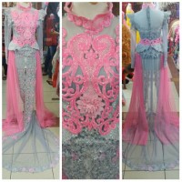 kebaya pengantin ekor panjang