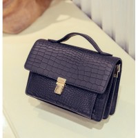 tas handbag bisa selempang hitam polos keren mewah wanita pergi formal