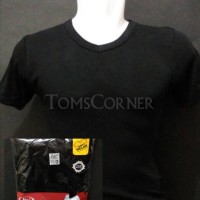Jual Kaos Dalam / T-Shirt / Kaos Oblong Pria Rider Hitam V Neck r222b Murah