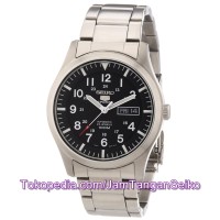 Jual Jam Tangan Seiko 5 Sports SNZG13K1 Military Automatic Silver Black Murah