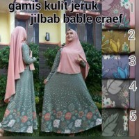 gamis syari khimar pinguin