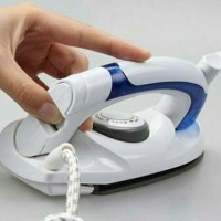 Jual Setrika Uap Lipat Mini Portable Praktis Steam Iron Travel Steamer Murah