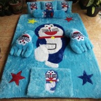 Karpet Bulu Rasfur Full Set Karakter Doraemon - Grosir Carpet Reznez
