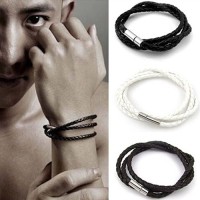Jual Gelang Kulit Tali Kepang Pria / Wanita Murah