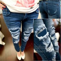 Jual Ripped Jeans Lapisan Murah