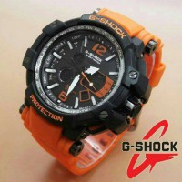 JAM TANGAN G-SHOCK GPW 100 MURAHD OUBLE TIME BANDUNG WARNA ORANGE