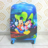 Jual Tas Koper Travel Anak Fiber Mickey&Minnie 4 Roda Murah