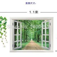 Jual WALLSTICKER/WALL STICKER 60X90-AY823-WINDOW N HANGING FLOWER II Murah