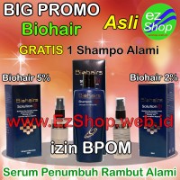 Paket Bio Hair Perawatan Rambut Rontok Alami Gratis Shampo Asli EzShop