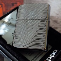Jual Zippo Original Armor Waves Black Ice (2 side) 29234 Murah