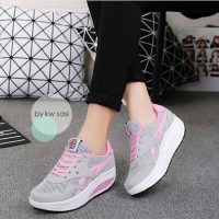 Jual SEPATU WANITA/SEPATU KETS SM ABU Murah