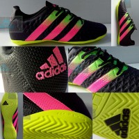 100EAL PICT | Adidas Ace 16.4 IC Black, Sepatu Futsal 2016 Terbaru