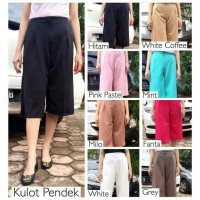 Jual Kulot Pendek - Celana Wanita Scuba Impor - Cullote - S - M - L - XL Murah