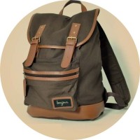 Tas ransel laptop backpacker besar Marc brown