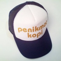 Jual Bikin topi jaring custom sablon desain suka-suka Murah