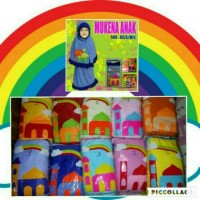 Mukena Anak Uk L Umur 7-8 tahun Warna Biru Muda