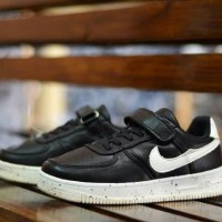 sepatu anak sekolah best seller termurah nike kids hitam putih