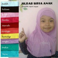 Jual Jilbab Kerudung Bergo Siria Anak Praktis Adem Banyak Warna 4~7th Murah