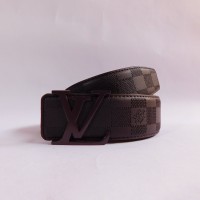 GESPER IKAT PINGGANG KANTOR PRIA IMPORT | LOUIS VUITTON LV 132 BROWN