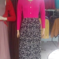 gamis spandek kombinasi sifon
