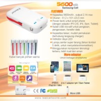 Jual Power bank 5600Mah asli cell samsung 100% Murah