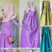Casila dress / maxy / gamis / baju ungu / supplier hijab murah / 9MJW