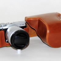 Jual Leather Case for Fujifilm X-M1/X-A2 - COKELAT Murah