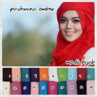 Jual PASHMINA OMBRE POLOS Berkualitas Murah