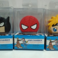 Kepala USB charger Karakter 2.4/ Adaptor Batok Charger KARAKTER Hero