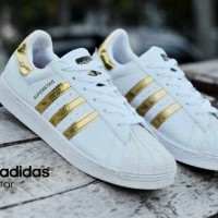 Sepatu Wanita Kets Casual Adidas Super Star Made In Vietnam Murah #6
