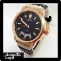 Jam Tangan Swiss Army SA 3089 Rosegold Beige Jam Pria Original Murah