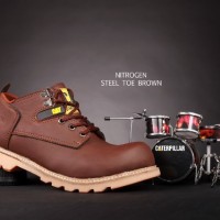 SEPATU CATERPILLAR NITROGEN SAFETY -COKLAT -HITAM- TAN-