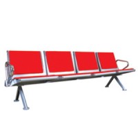 kursi tunggu besi bandara 4 dudukan savello modern design plus busa