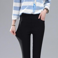 Jual Jeans semi Celana Panjang Wanita Hitam stretch jegging grosir pants Murah