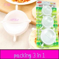 Jual cetakan pangsit pastel kue(11B) set 3 ukuran/ dumpling mold set Murah