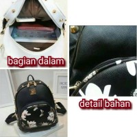 NBS02 RANSEL HITAM KECIL WANITA TAS GENDONG BLACK