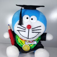 Jual Boneka wisuda Doraemon 40cm Custom Murah