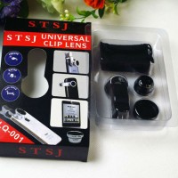 Jual Fish Eye Universal Clip Lensa 3 in 1 (Macro, Wide, Fish Eye) Murah