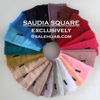 Jual jilbab hijab kerudung segi empat rawis katun saudia / segiempat square Murah