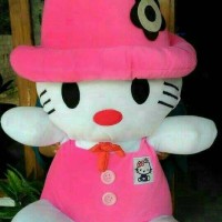 Jual boneka hello kitty / hk / helo kity topi jumbo / besar Murah