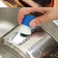 Jual AD039 Pembersih Panci Stainles Karat Logam Kerak Magic Stick Brush Pot Murah
