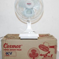 Cosmos 7-KV Twino 7 inch Desk Wall Fan Kipas Angin Meja Dinding Tempel
