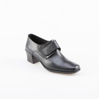J J Shoes Sepatu Semi Boot Wanita Wedges Velcro Kualitas Kulit Asli